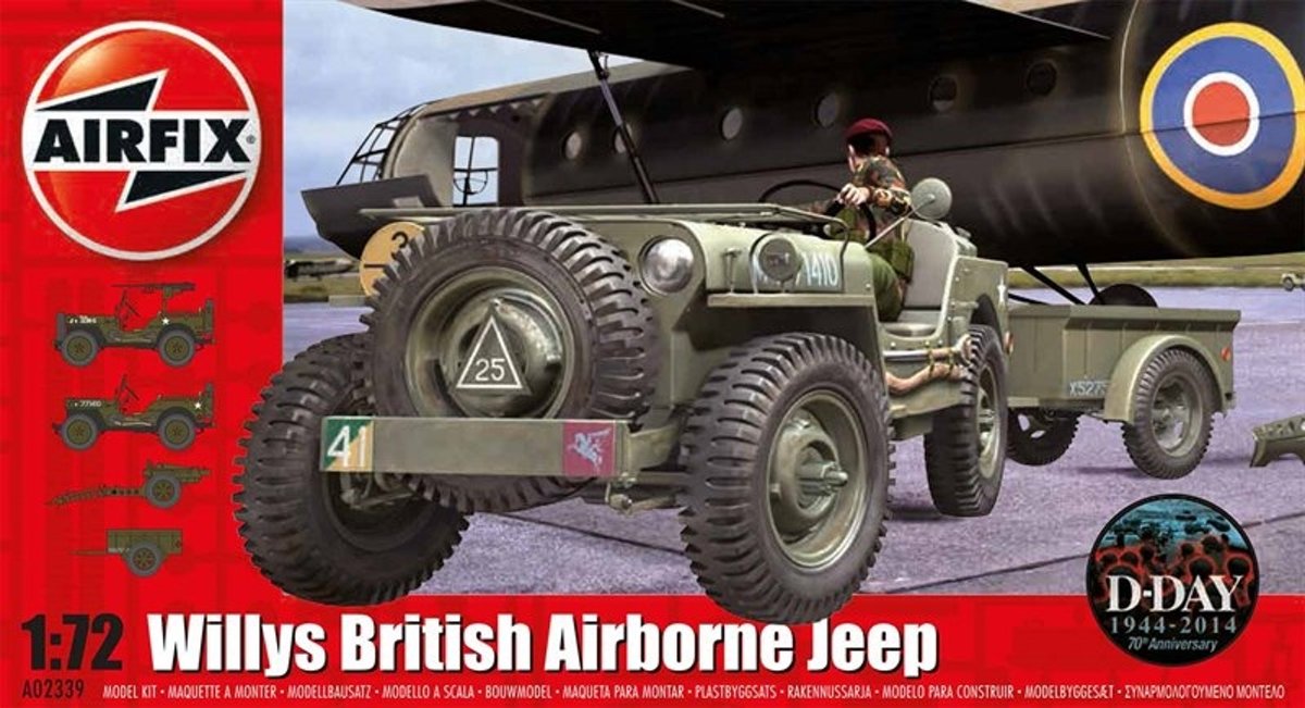 Speelgoed | Model Kits - Willys Jeep Trailer&Gun (02339)